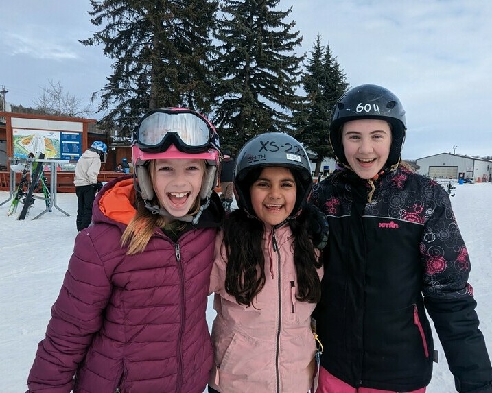 Students at Ski Day